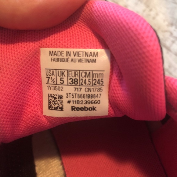 Reebok Sublite Dark Grey/Pink - 7.5 - Picture 9 of 9